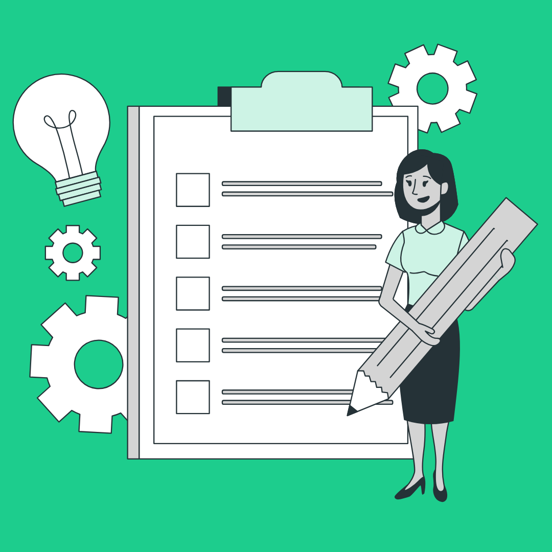 Illustratie voor een scriptie-inleiding schrijven